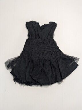 Little Creative Factory Mesh Black Sleeveless Dress
